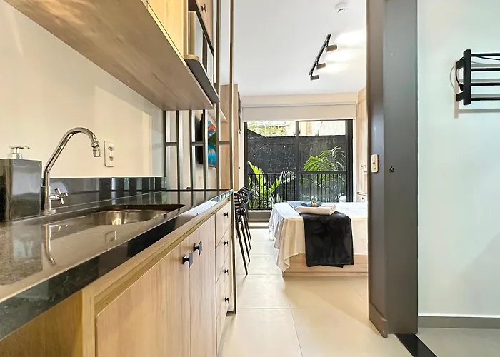 Air Conditioning Modern Kitchen Balcony Studio