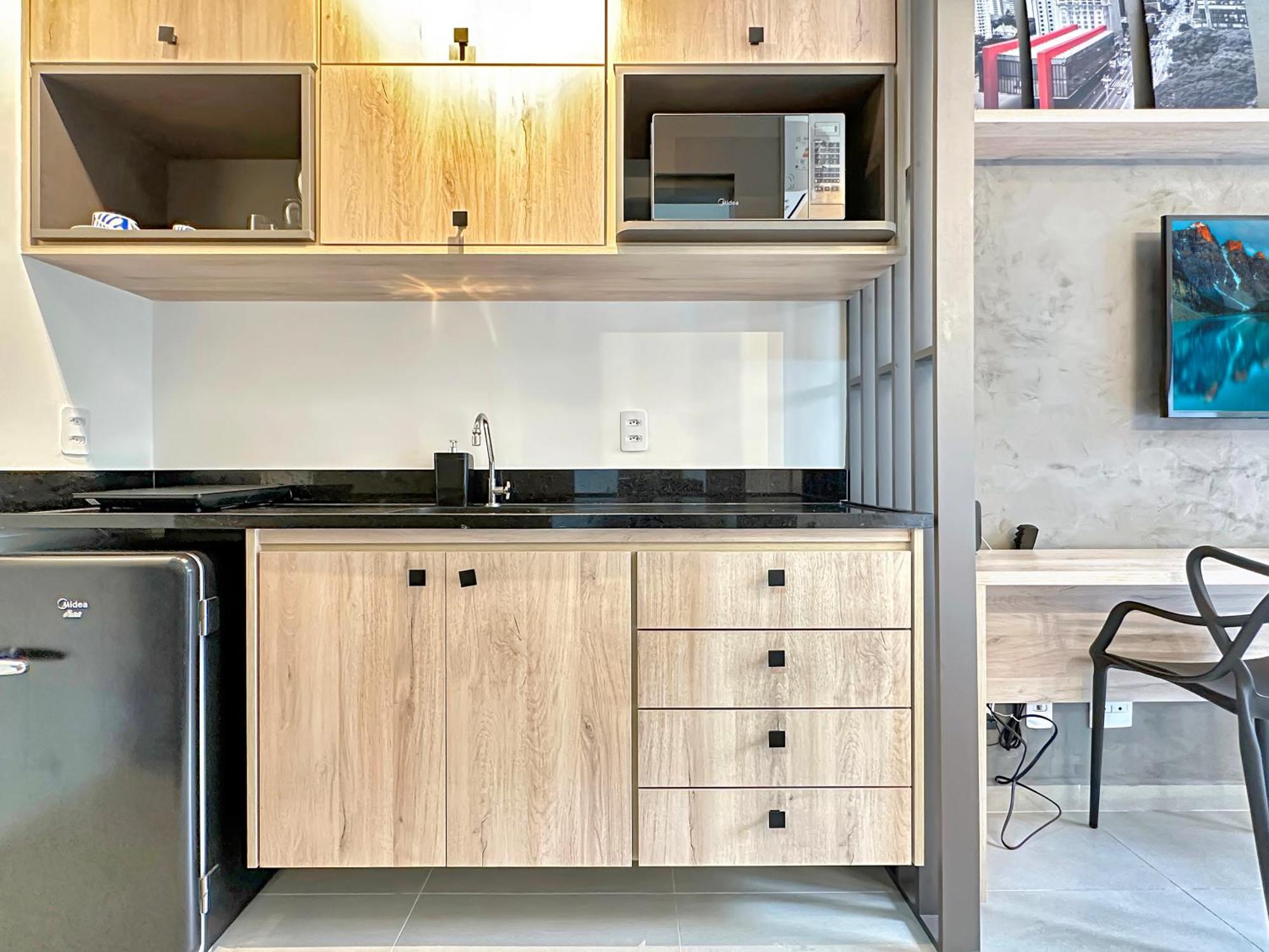 Apartamento Air Conditioning Modern Kitchen Balcony *